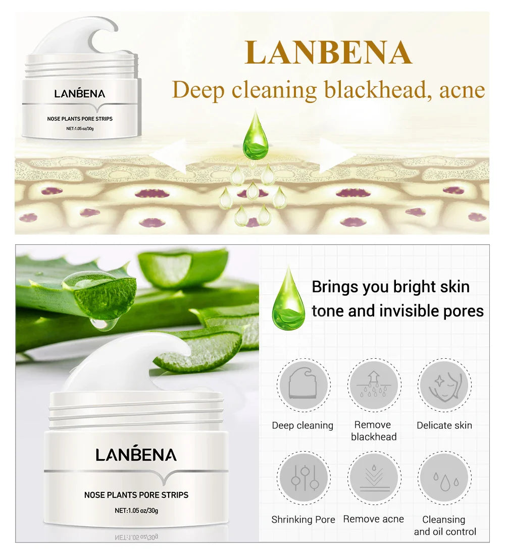 LANBENA New Style Blackhead Remover Nose Mask Pore Strip