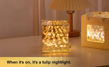 DIY Tulip Night Light Led Decorative Night Lamp