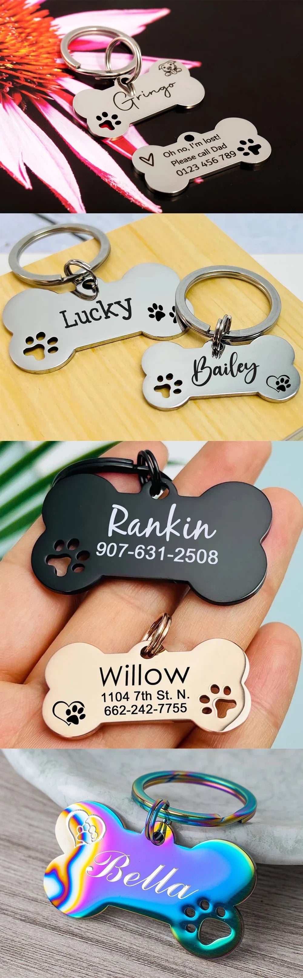 Personalized Pet Dog Tag