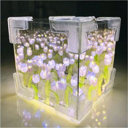 DIY Tulip Night Light Led Decorative Night Lamp